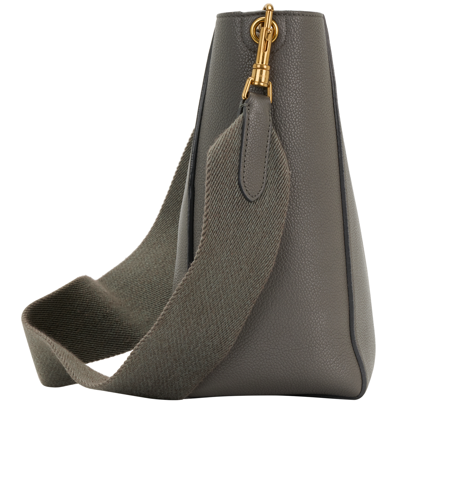 Small Sangle Bucket Bag, &pound;695, Handbags, Grey, Leather, Side view